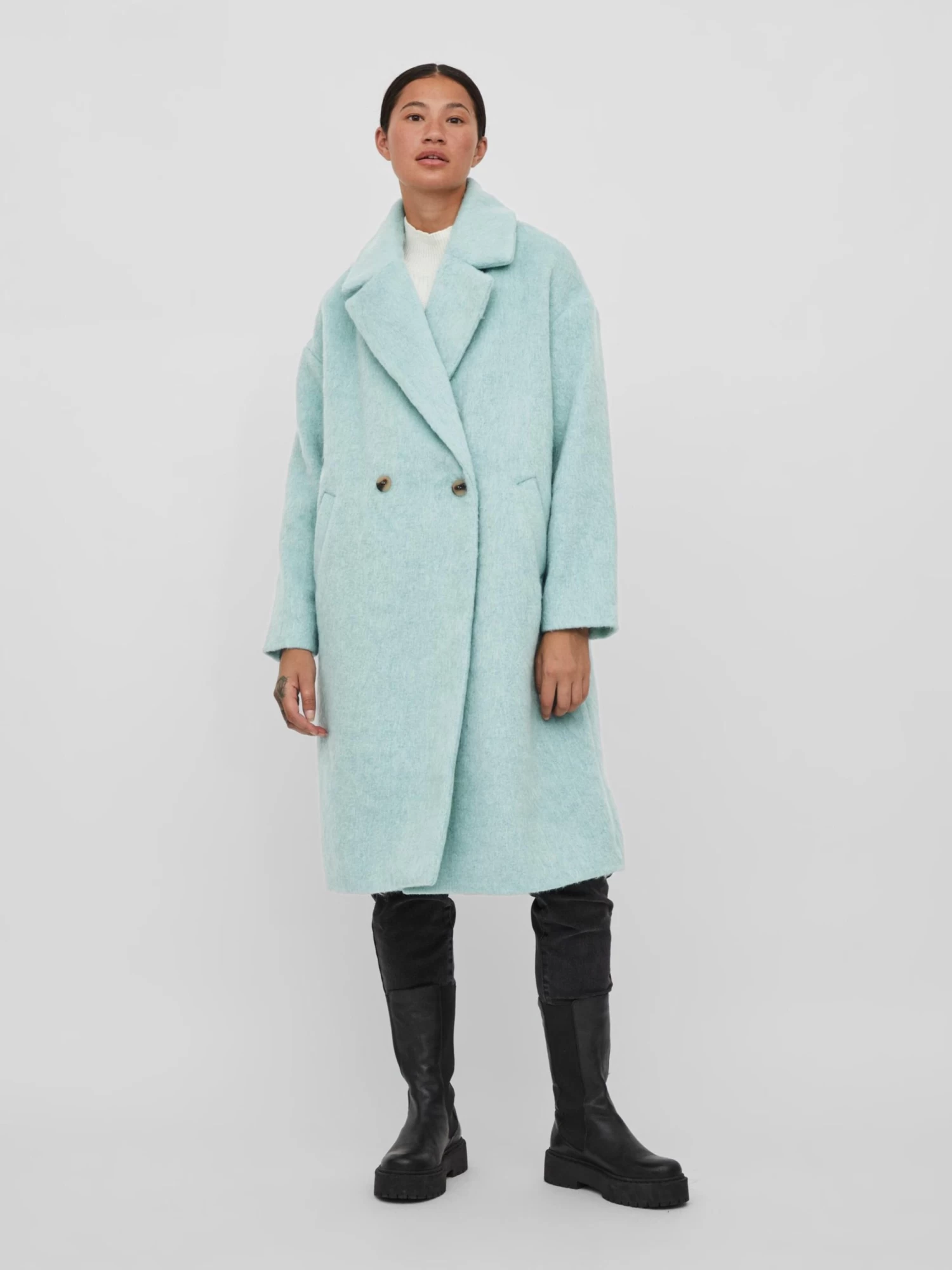 Vila Tussenmantels Tussenmantel Alissi Dames Lichtblauw 5 Vila Tussenmantels Tussenmantel Alissi Dames Lichtblauw - Afbeelding 3