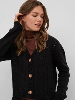 Vila Vesten Gebreid Vest Oa Dames Zwart 14 Vila Vesten Gebreid Vest Oa Dames Zwart -Vila 1eac2e611a2876ef42d141e02e8d7c26