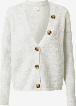 Vila Vesten Gebreid Vest NORA Dames Grijs Gemêleerd