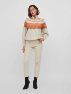 Vila Coltruien Trui Alva Dames Wolwit -Vila 2105e0219e90b7622b6ef625f91e753a