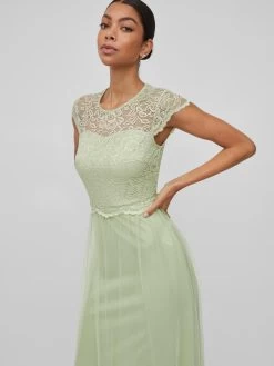 Vila Avondjurken Avondjurk Lynnea Dames Pastelgroen -Vila 2155cdad11218a4a8b49ff2124d7c65c