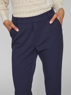Vila Pantalons Tapered Broek Dames Blauw -Vila 21564c3830d367a1fff3e518db9dd469