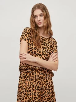 Vila Blouses Met Korte Mouw Blouse PAYA Dames Cognac / Lichtbruin 10 Vila Blouses Met Korte Mouw Blouse PAYA Dames Cognac / Lichtbruin -Vila 215901f95908dff73fb0e4947db58ff2