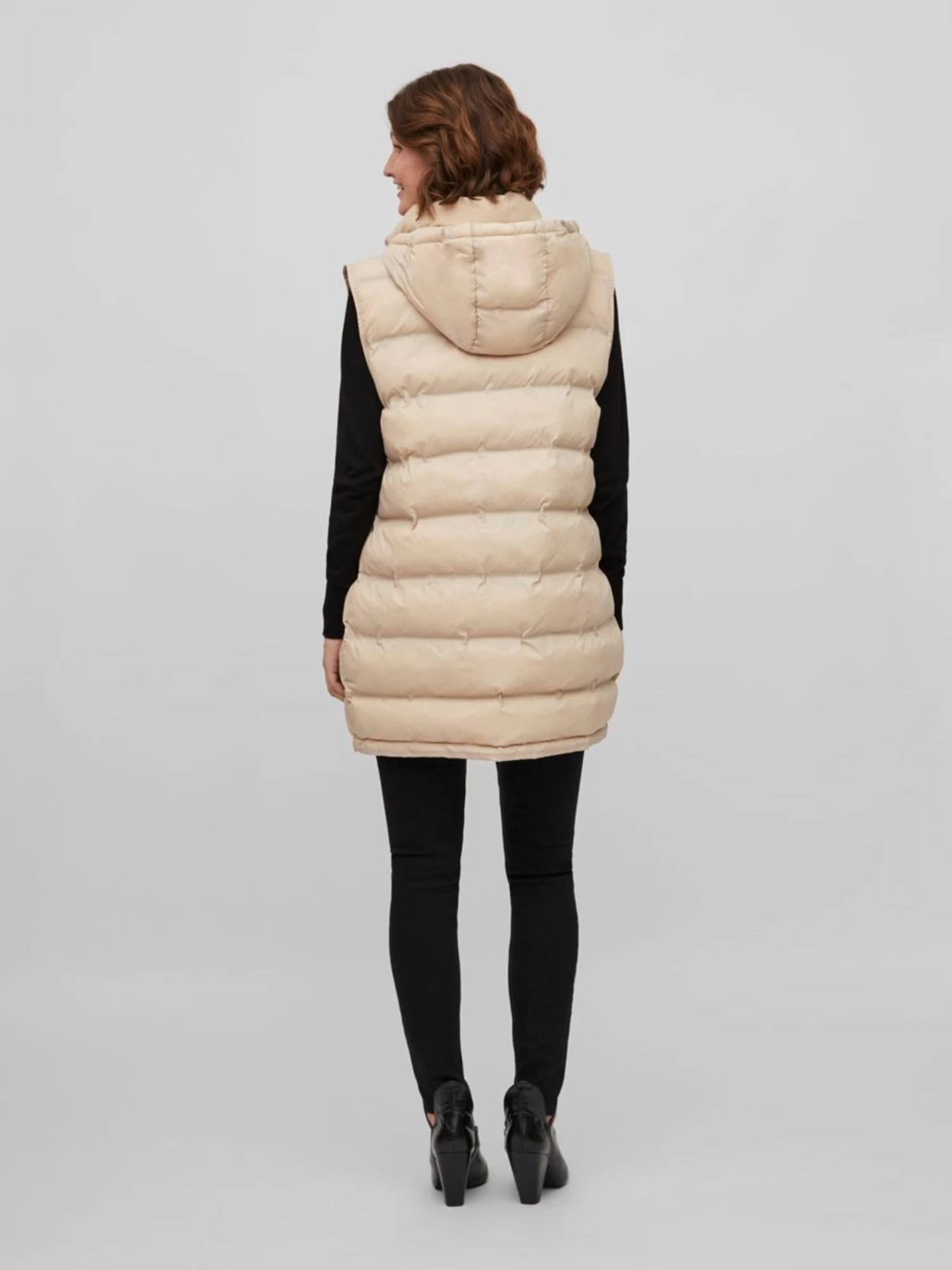 Vila Bodywarmers Bodywarmer Trish Dames Beige 6 Vila Bodywarmers Bodywarmer Trish Dames Beige - Afbeelding 4