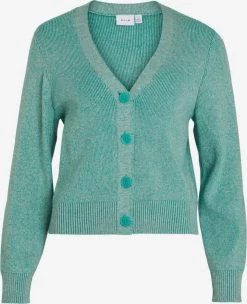 Vila Vesten Gebreid Vest Ril Dames Jade Groen