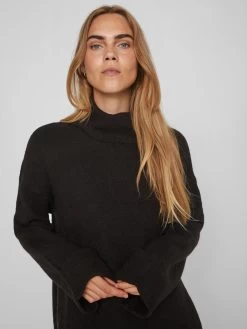 Vila Coltruien Trui Rolfie Dames Zwart -Vila 232b27ececbe3180a6b8340e347d46b2