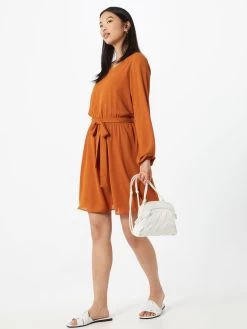 Vila Mini Jurken Jurk Dames Donkeroranje -Vila 237bd67b715b34fc2f4f27398e982d9f