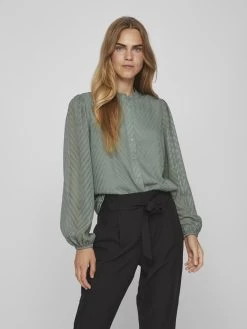 Vila Overhemden Blouse Dames Lichtgroen 11 Vila Overhemden Blouse Dames Lichtgroen -Vila 24579f897b43dad70c3435200f0ef392