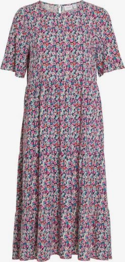 Vila Midi Jurken Jurk Dames Gemengde Kleuren