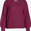 Vila Fijngebreide Truien Trui Dames Merlot -Vila 24eff6eae3e5aa285bebee695b91bff3