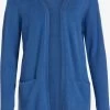 Vila Vesten Gebreid Vest Ril Dames Blauw -Vila 25694abb632adb8157a61b30e9eda645