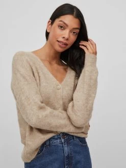 Vila Vesten Gebreid Vest JAMINA Dames Beige Gemêleerd 12 Vila Vesten Gebreid Vest JAMINA Dames Beige Gemêleerd -Vila 2585861a2e8aad00cc9547200b6c1adf