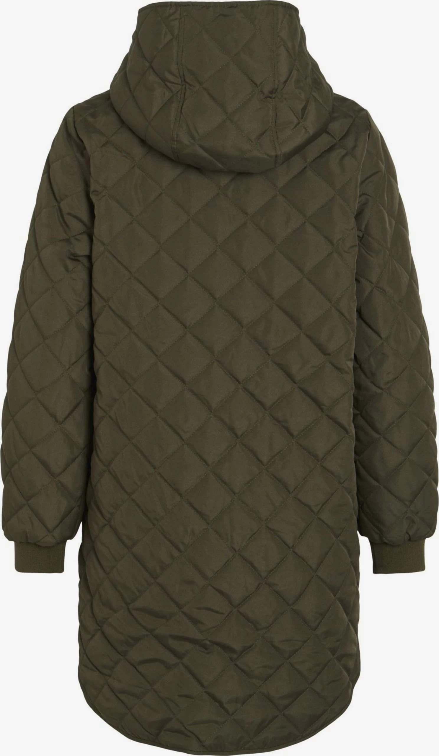 Vila Tussenmantels Tussenmantel Dames Kaki 4 Vila Tussenmantels Tussenmantel Dames Kaki - Afbeelding 2