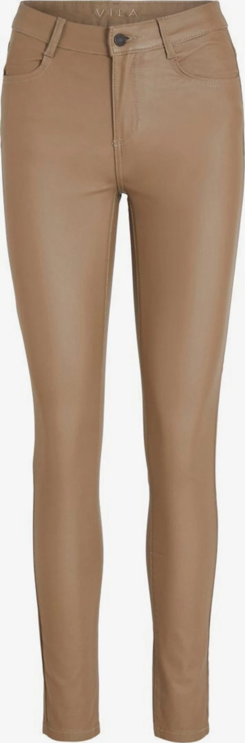 Vila Jeans Skinny Jeans Dames Donkerbeige 3 Vila Jeans Skinny Jeans Dames Donkerbeige