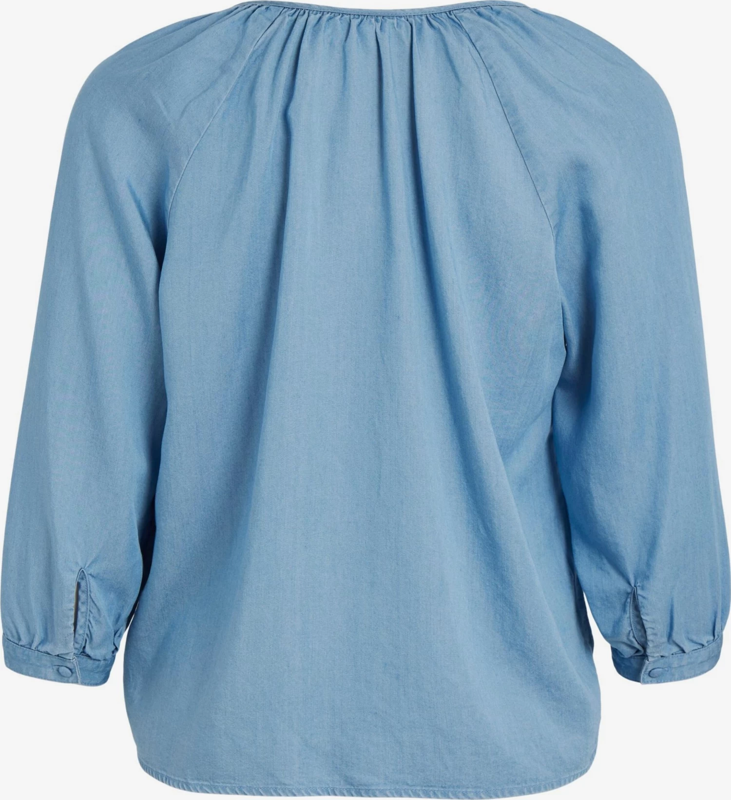 Vila Blouses Met Korte Mouw Blouse Tinka Dames Blauw 4 Vila Blouses Met Korte Mouw Blouse Tinka Dames Blauw - Afbeelding 2