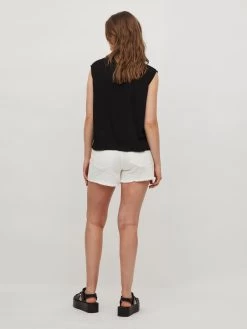 Vila Denim Shorts Regular Jeans Festia Dames Wit -Vila 279862fd6e6a9aa4c0cbdd0177eef7f8