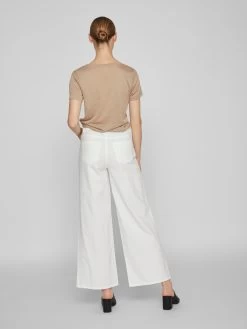 Vila Wide Leg Wide Leg Jeans Widey Dames Wit -Vila 27ad689b11e7e99a4d90fc5f4458bc5b