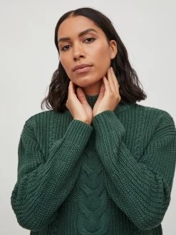 Vila Coltruien Trui Dames Donkergroen -Vila 284ad1d8a65f4389d500d00a31743be9