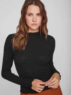 Vila Longsleeves Shirt Dames Zwart 13 Vila Longsleeves Shirt Dames Zwart -Vila 2896472c7d95910b9b431a9507395c55