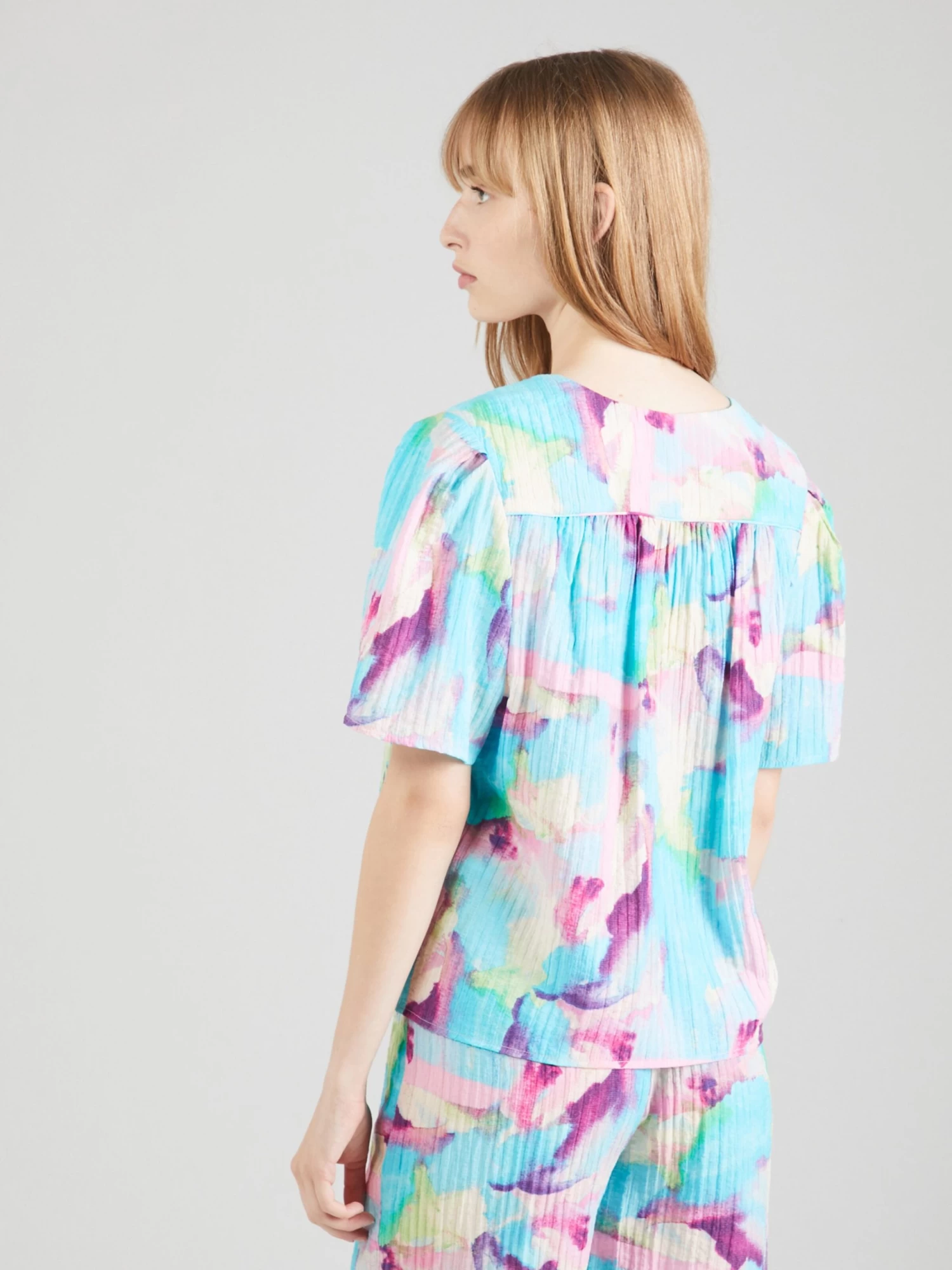 Vila Blouses Met Korte Mouw Blouse CLARA MILLY Dames Pastelgroen 6 Vila Blouses Met Korte Mouw Blouse CLARA MILLY Dames Pastelgroen - Afbeelding 4