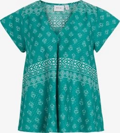 Vila Blouses Met Korte Mouw Blouse ATNIA Dames Jade Groen