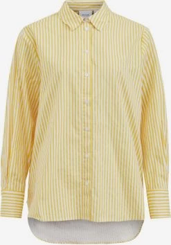Vila Overhemden Blouse Nicoline Dames Geel