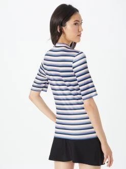 Vila T-shirts Shirt Carla Dames Blauw -Vila 29f6a7e461e01ecebede4e553007dd6a