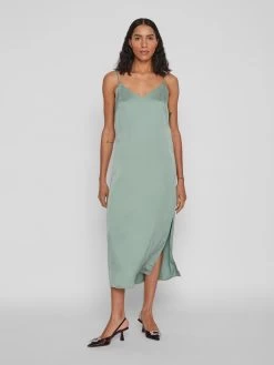 Vila Midi Jurken Jurk Dames Pastelgroen 10 Vila Midi Jurken Jurk Dames Pastelgroen -Vila 2a5787a54b7272657c81861b450ec753