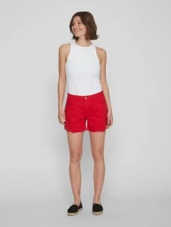 Vila Denim Shorts Regular Jeans Dames Vuurrood 11 Vila Denim Shorts Regular Jeans Dames Vuurrood -Vila 2a9ec963ee5586771601e4a665a9e98f
