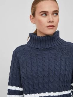 Vila Coltruien Trui Emmalina Dames Navy 14 Vila Coltruien Trui Emmalina Dames Navy -Vila 2b09596bd0809c59d14783b6b0385b15