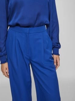 Vila Bandplooibroeken Wide Leg Bandplooibroek Kuga Dames Royal Blue/koningsblauw -Vila 2b5356290043738eeca1ab36b9329942