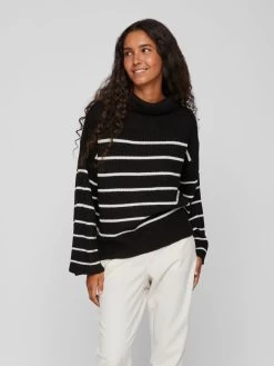 Vila Coltruien Trui Vigga Dames Zwart 10 Vila Coltruien Trui Vigga Dames Zwart -Vila 2bae2001fab23190130eb71374cc500b