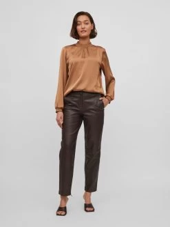 Vila Blouseshirts Blouse Dames Bruin 12 Vila Blouseshirts Blouse Dames Bruin -Vila 2bc3226a8d128cd8576fbc4e48f04d9d