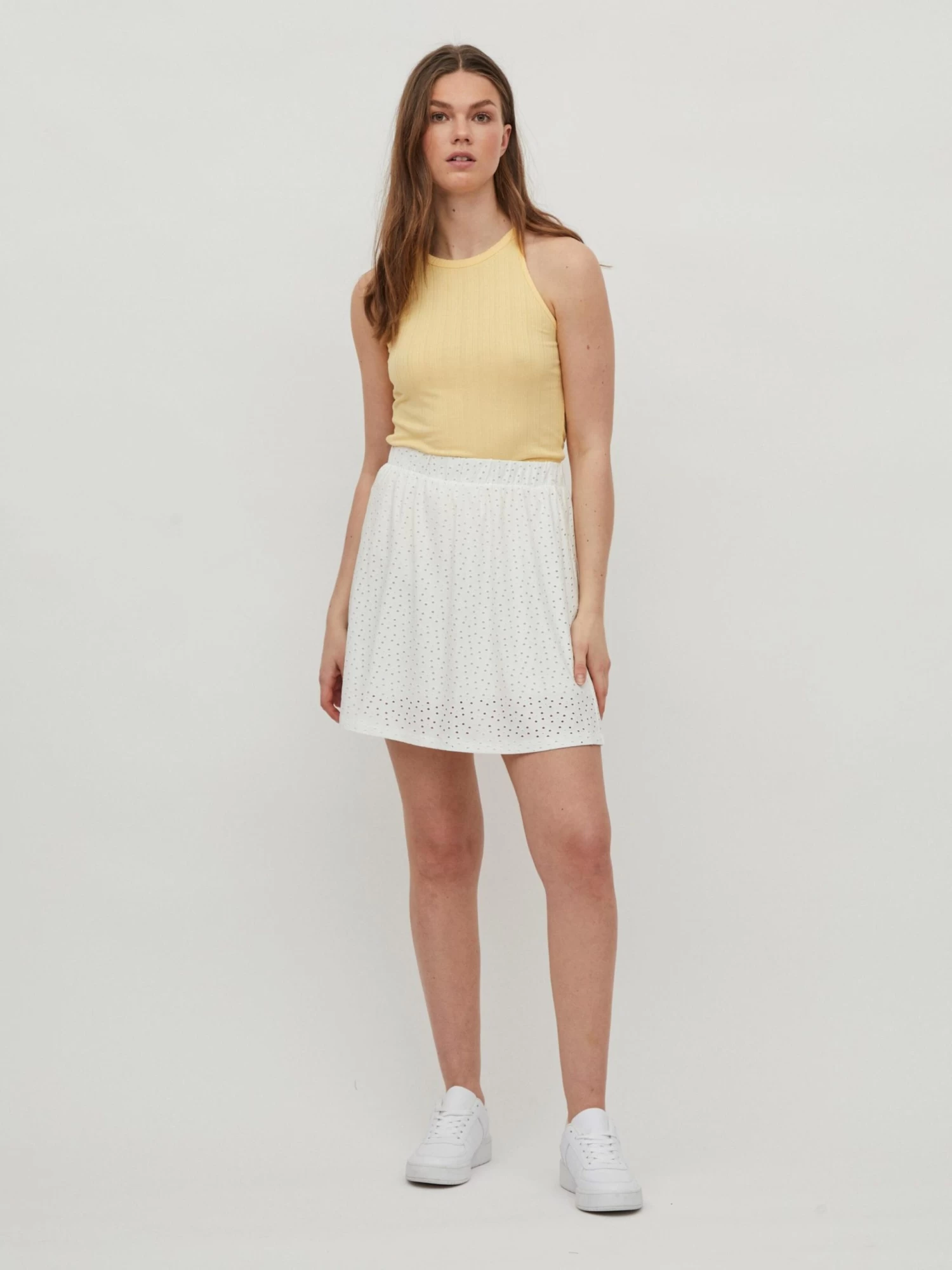 Vila Spaghetti Tops Top Athalia Dames Lichtgeel 6 Vila Spaghetti Tops Top Athalia Dames Lichtgeel - Afbeelding 4