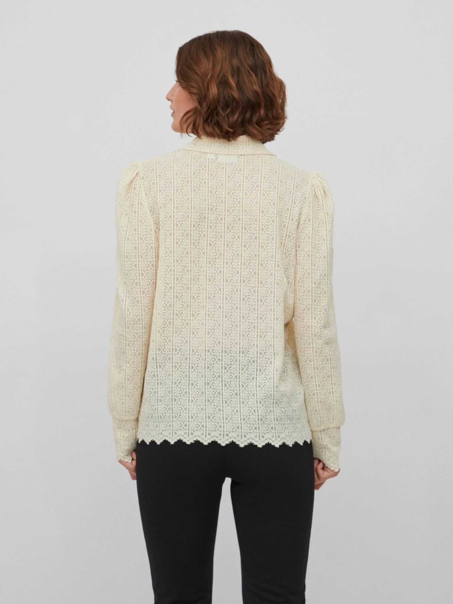 Vila Overhemden Blouse SIKKA Dames Beige 6 Vila Overhemden Blouse SIKKA Dames Beige - Afbeelding 4