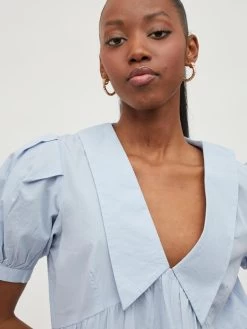 Vila Midi Jurken Jurk Tylla Dames Lichtblauw -Vila 2cf07b4a1b99a8b22bfa9ecaf7fe40f6