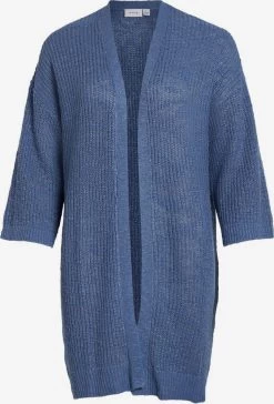 Vila Vesten Gebreid Vest Dames Blauw Gemêleerd