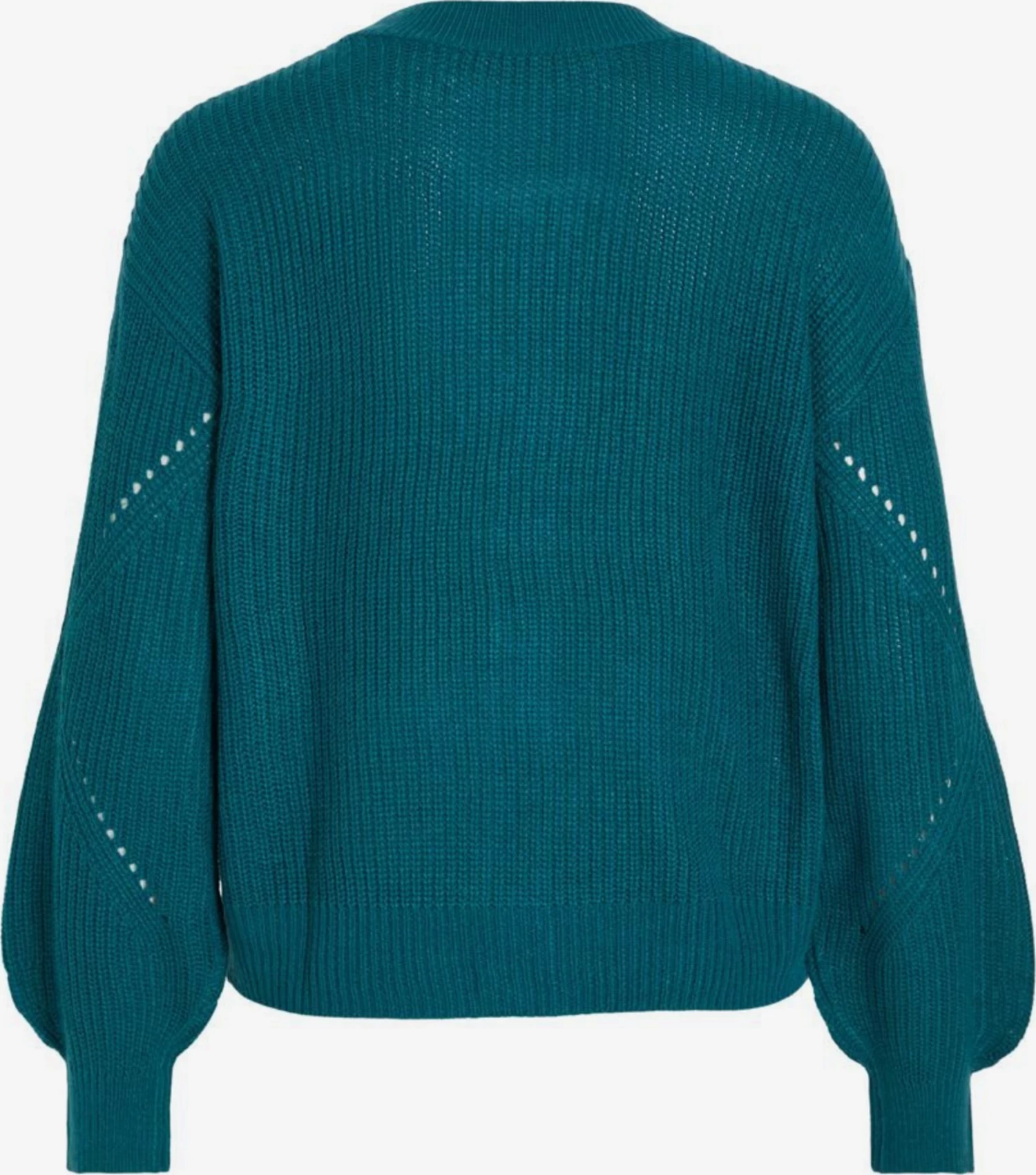 Vila Vesten Gebreid Vest Dames Blauw 4 Vila Vesten Gebreid Vest Dames Blauw - Afbeelding 2