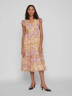 Vila Midi Jurken Jurk Dames Mandarijn / Kreeft / Lichtroze 11 Vila Midi Jurken Jurk Dames Mandarijn / Kreeft / Lichtroze -Vila 2e811718eba5bede9b97c7d9a5a4588c