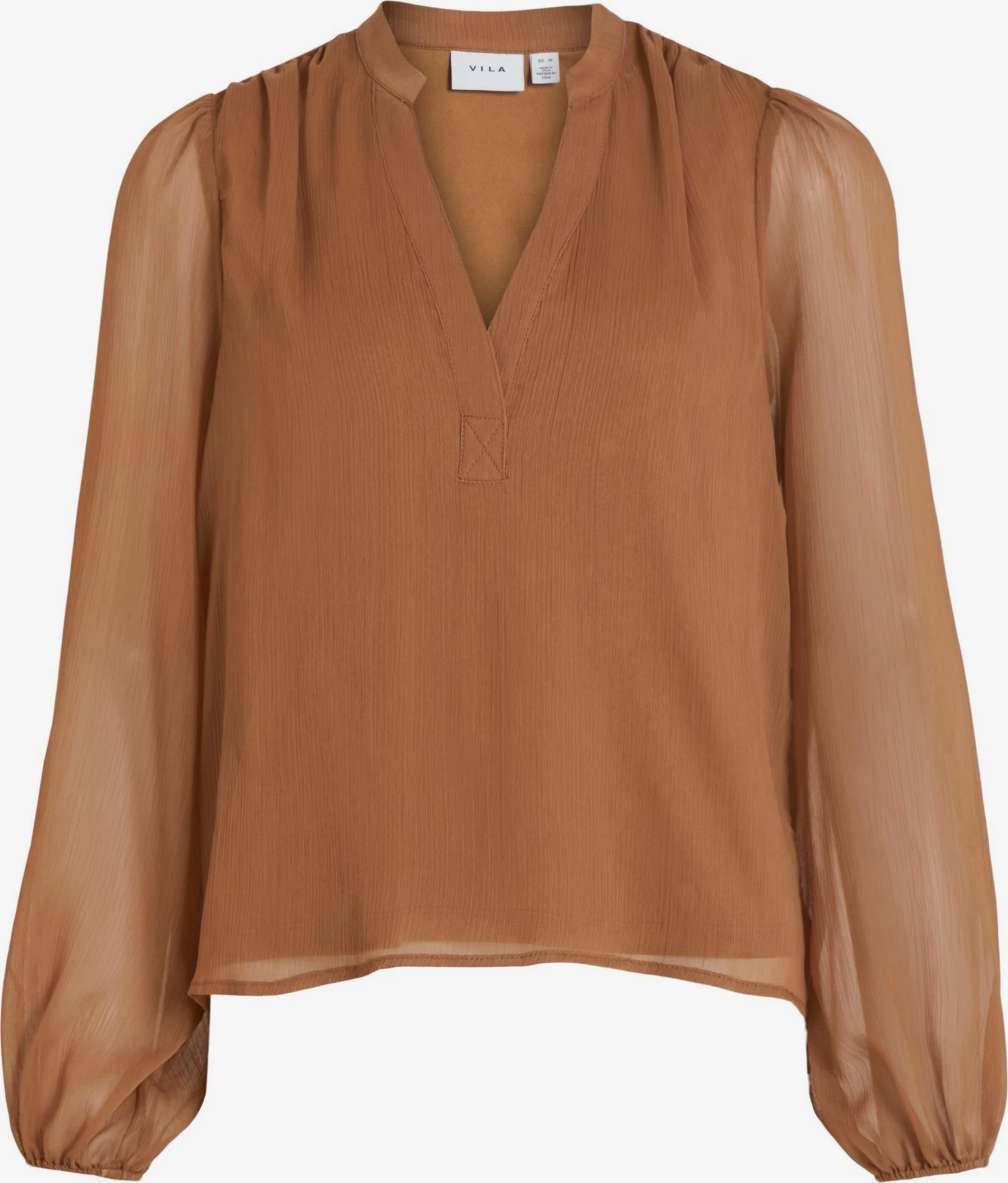 Vila Blouseshirts Blouse Maddie Dames Karamel 3 Vila Blouseshirts Blouse Maddie Dames Karamel