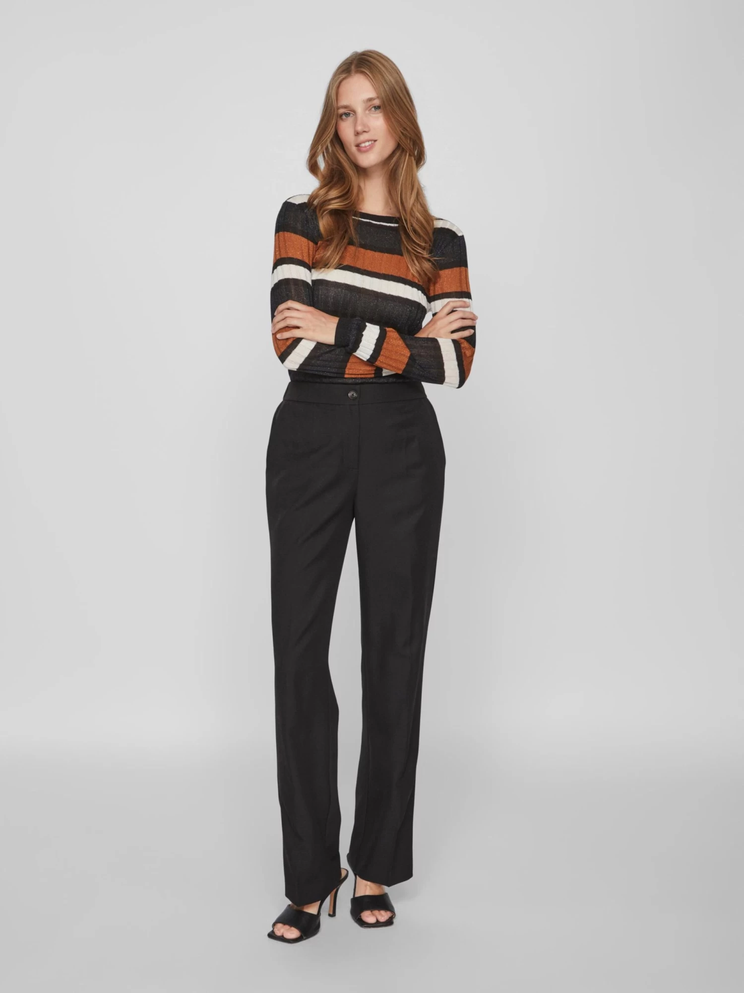 Vila Bandplooibroeken Wide Leg Bandplooibroek Winnie Dames Zwart 7 Vila Bandplooibroeken Wide Leg Bandplooibroek Winnie Dames Zwart - Afbeelding 5