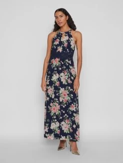 Vila Zomerjurken Zomerjurk Milina Dames Navy -Vila 2fd6d8f8dcc8d0f66466b93521bd419a