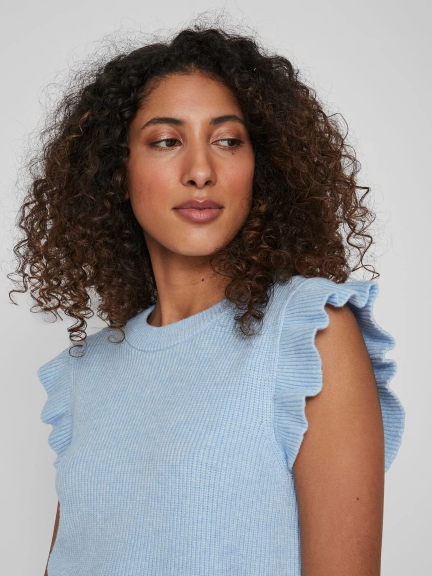 Vila Fijngebreide Truien Trui Ril Dames Lichtblauw 7 Vila Fijngebreide Truien Trui Ril Dames Lichtblauw - Afbeelding 5