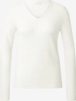 Vila Basic Truien Trui Ril Dames Wit