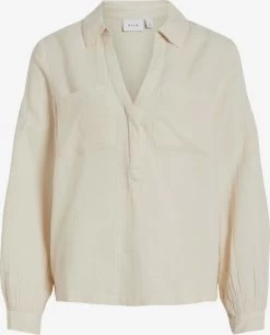 Vila Blouseshirts Blouse Lania Dames Crème