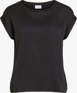 Vila T-shirts Shirt Viellette Dames Zwart