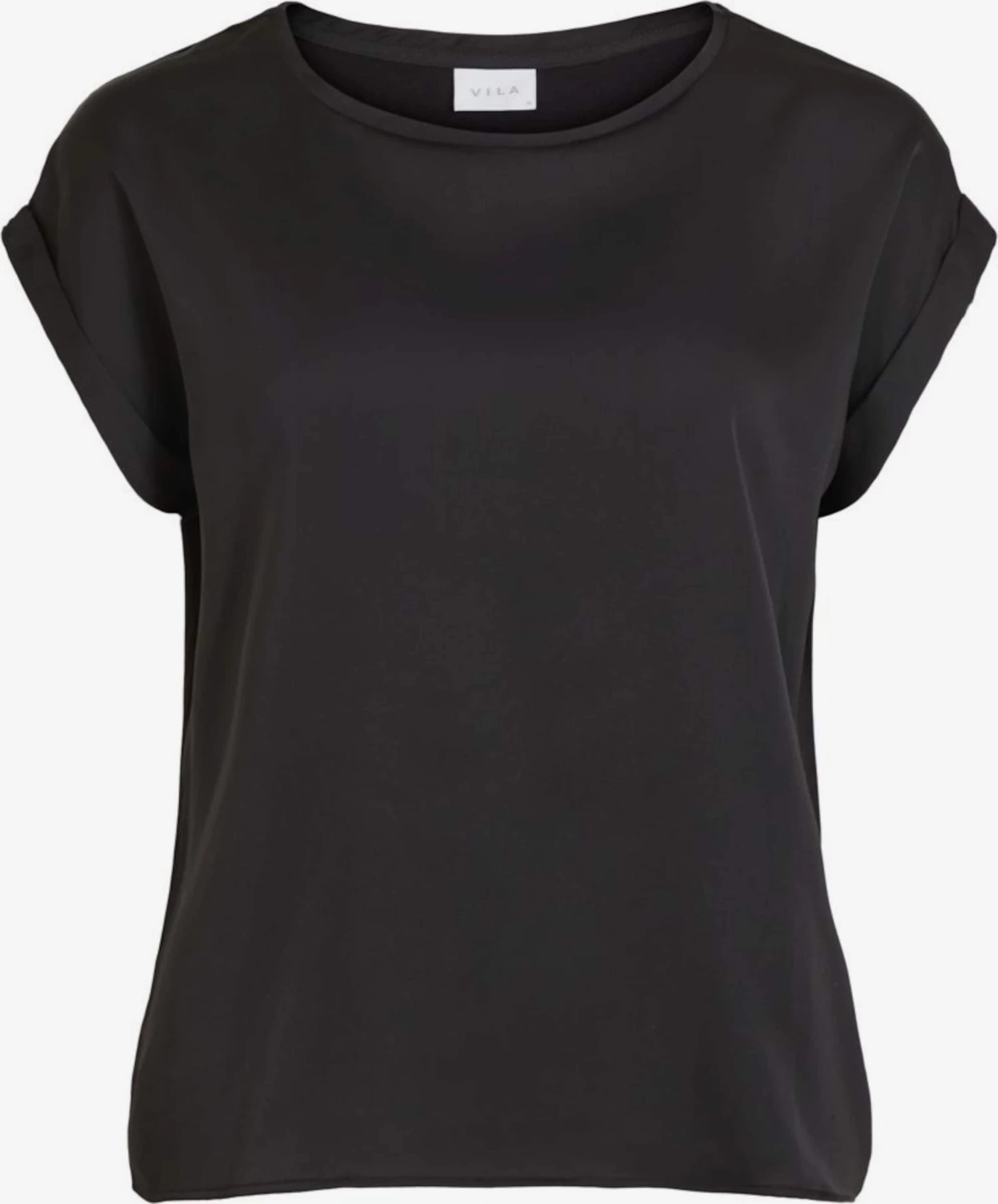 Vila T-shirts Shirt Viellette Dames Zwart 3 Vila T-shirts Shirt Viellette Dames Zwart