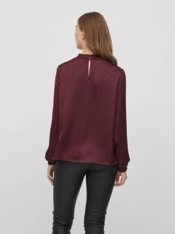 Vila Blouseshirts Blouse Dames Bordeaux 11 Vila Blouseshirts Blouse Dames Bordeaux -Vila 338db8e39b126ea2dee5264e0f707dd6