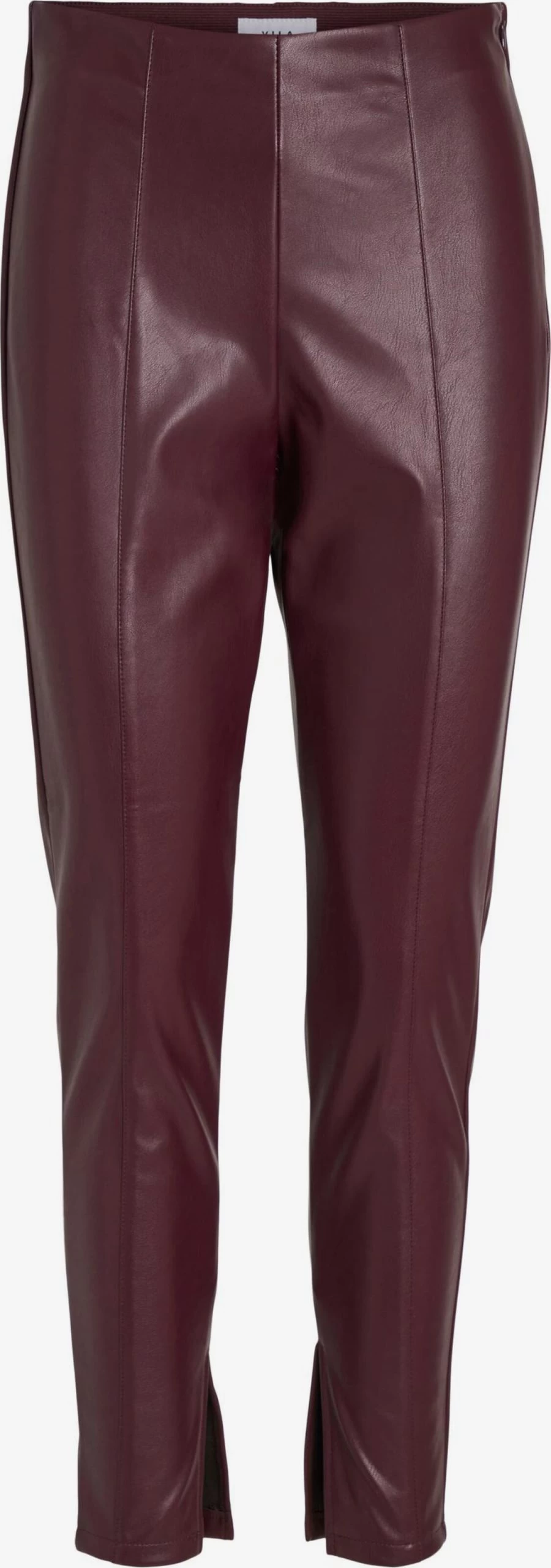 Vila Leren Broeken Skinny Broek Dagmar Dames Bordeaux 3 Vila Leren Broeken Skinny Broek Dagmar Dames Bordeaux