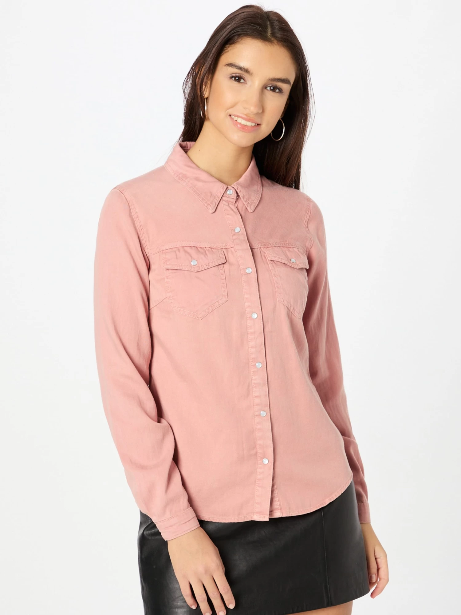 Vila Spijkerblouses Blouse Vibista Dames Rosa 4 Vila Spijkerblouses Blouse Vibista Dames Rosa - Afbeelding 2